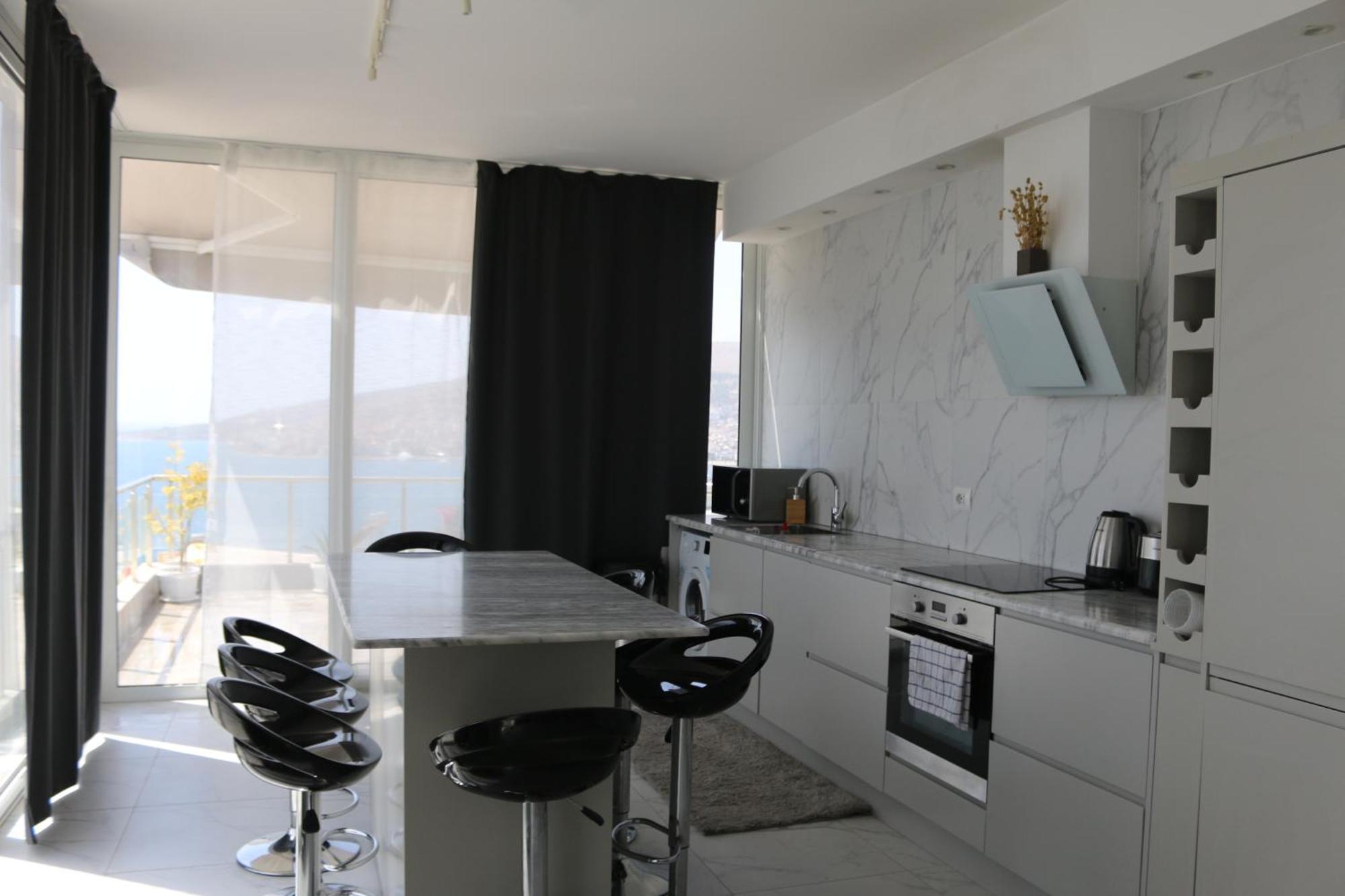 Infinity Sea View Penthouse Apartment ซารานเดอ ภายนอก รูปภาพ